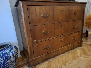 Cómoda antigua madera con marquetería