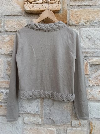 Chaqueta Armand Basi Beige Trenzada