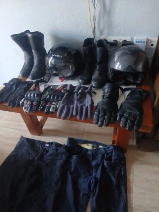 Equipamiento moto para pareja