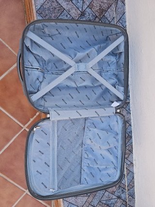 Maleta de viaje     ROYAN azul y gris  M. 20.40 50