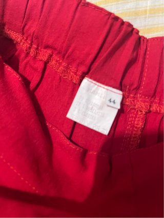 Pantalón premamá rojo talla 44