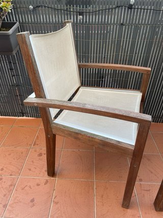 Conjunto mesa y 4 sillas exterior terraza