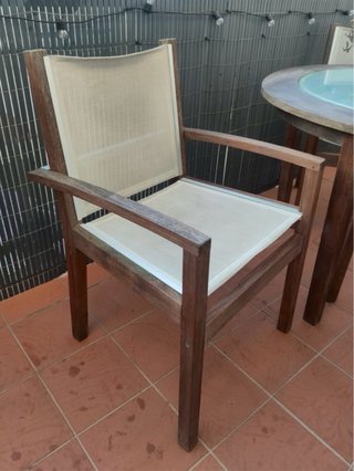 Conjunto mesa y 4 sillas exterior terraza