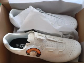 Zapatillas Ciclismo Ges XR1 Blancas  T- 45  Nuevas
