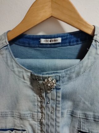 Conjunto tejano chaqueta y pantalón T.48