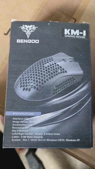 Ratón Gaming BENGOO KM-I Negro