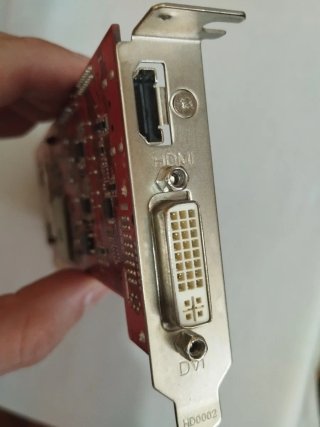 Asus Radeon 3450 low profile AGP 512MB HDMI DVI