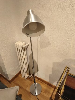 Lámpara de pie IKEA Plata Metal de 1,5M