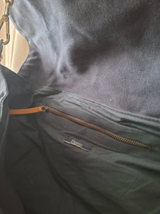 Bolso Cartera Azul y Marrón