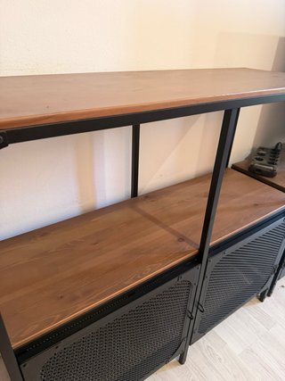 Estantería Industrial Metal y Madera