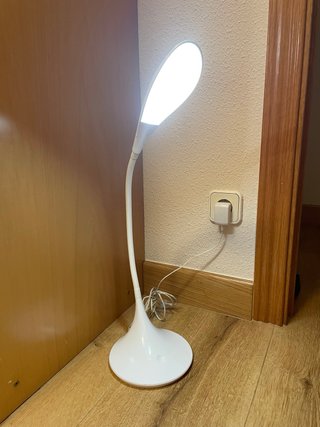 Lámpara Escritorio Blanca LED Flexible