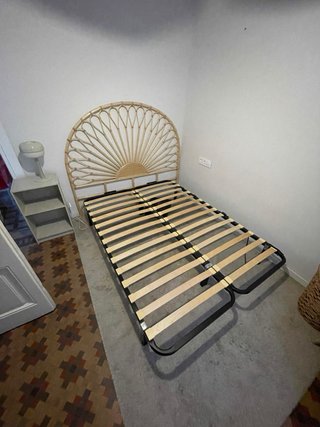 Cama Ratán Pavo Real