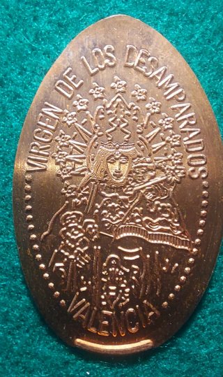 MONEDAS ELONGADAS DE VALENCIA V-040