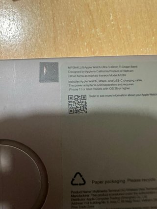 Apple Watch Ultra 3 Negro/Gris