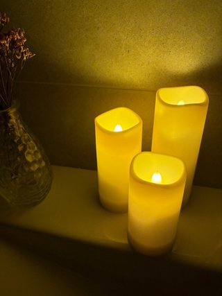 Velas LED con control remoto