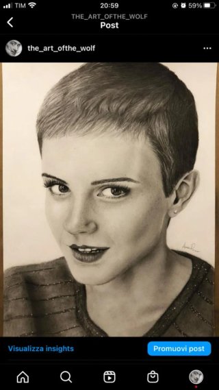 Disegno a matita ritratto leggi descrizione