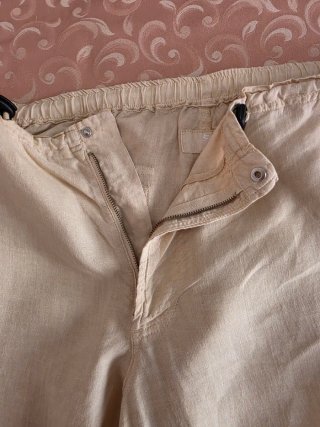 Pantaloni Etro Lino Beige