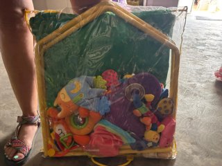 Casita de juegos infantil de tela