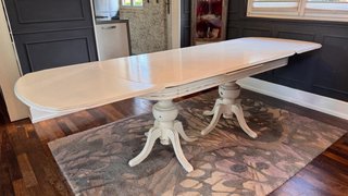 Mesa de comedor extensible lacada