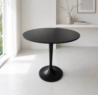 Mesa redonda negra Ikea Docksta