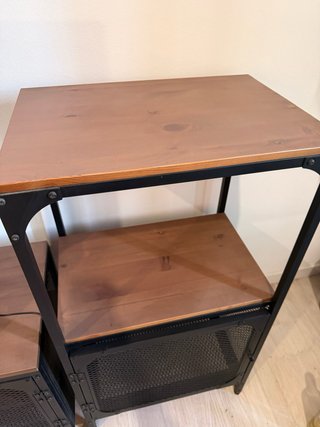 Estantería industrial metal y madera