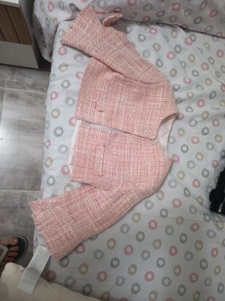 Vestido de comunión blanco y rosa