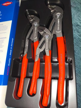 Juego 3 Alicates Knipex Cobra Nuevos
