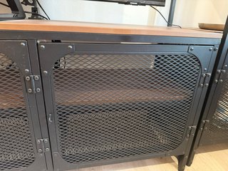 Mueble TV industrial metal y madera