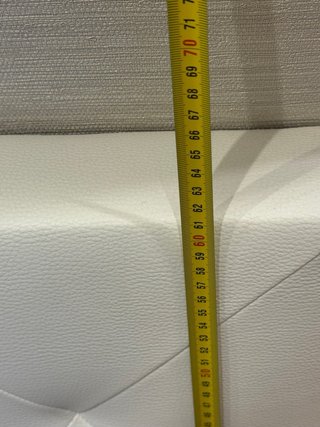 Cabecero tapizado blanco polipiel