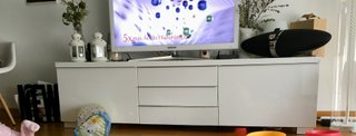 Mueble TV Besta IKEA Blanco Brillo