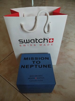 Omega x Swatch Orologio Blu