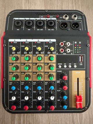 Mesa de Mezclas DJ Audio Profesional