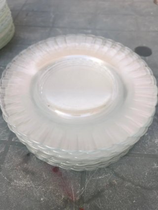 Vajilla Duralex vintage de Vidrio Transparente