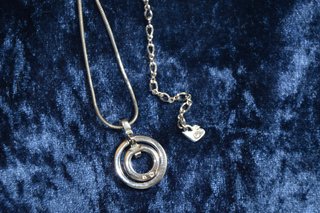 Collar Swarovski Doble Aro Circonitas