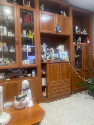 Mueble Bar Madera y Cristal