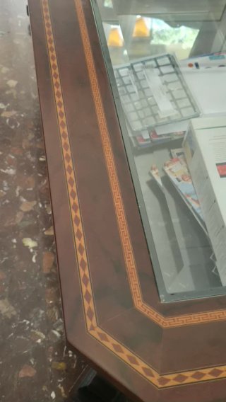 Mesa de centro madera y cristal