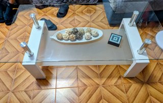 Mesa de salón cristal