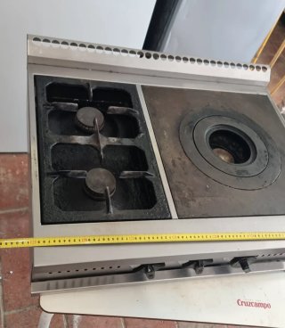 Horno de gas industrial 3 fuegos