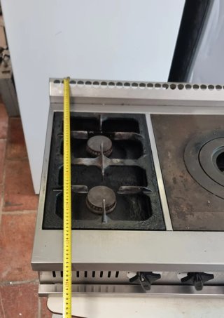 Horno de gas industrial 3 fuegos