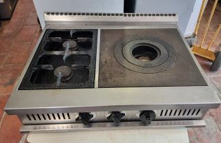Horno de gas industrial 3 fuegos