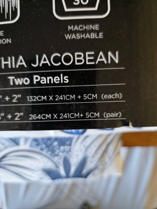 Tende Lush Decor 241cm Opache Stampate