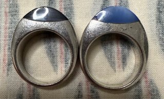 Pedro Duran Anillos Mujer Plata Azul Negro