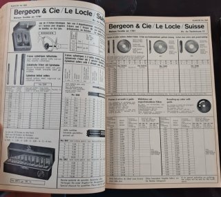 Libros de herramientas Bergeon Año 1964