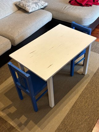 Pack 2 Sillas y Mesa Infantil IKEA KRITTER