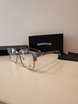 Gafas estilo Chrome Hearts Grises y Plateadas