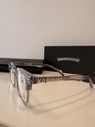 Gafas estilo Chrome Hearts Grises y Plateadas