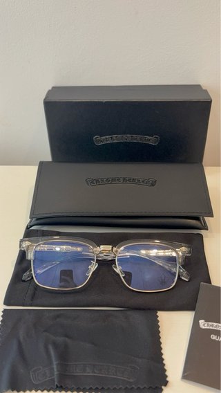 Gafas estilo Chrome Hearts Grises y Plateadas
