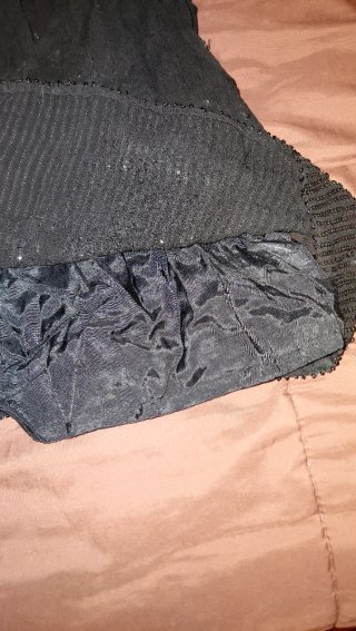 Falda negra con lentejuelas