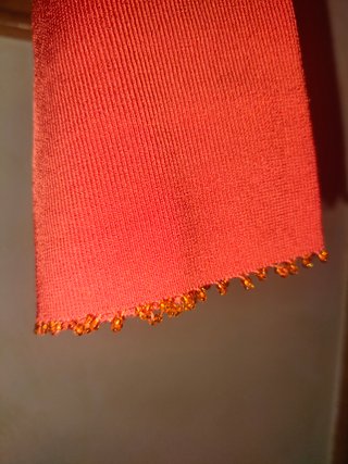 Jersey, color rojo, con manga francesa