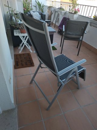 Tumbona plegable de aluminio